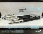 New - Best Replica Mont Blanc Spaceblue Starwalker doue Black and Silver Gift Pen